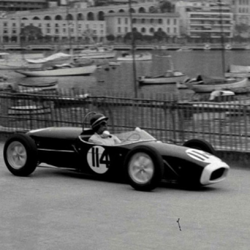 Sur les uais de Monaco avec le Lotus 18 de FJ Sur les uais de Monaco avec le Lotus 18 de FJ